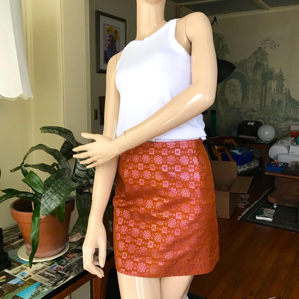 J. Crew Brocade Mini Skirt